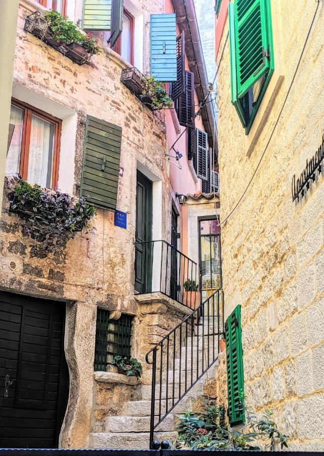 Private Courtyard Medieval Stone Home In Old Town ロヴィニ エクステリア 写真